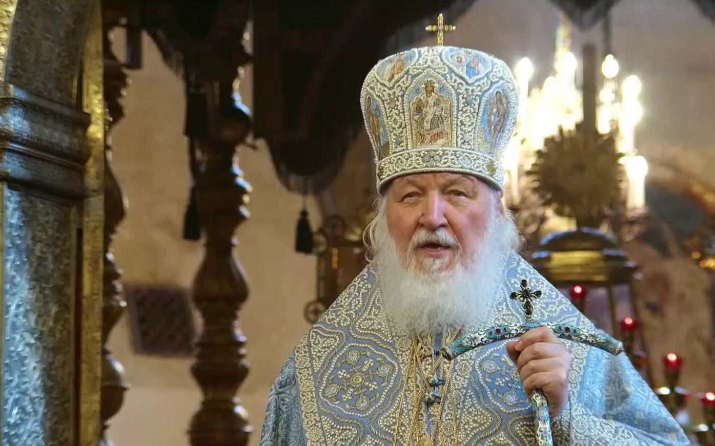 Патриарх Кирилл совершил праздничное богослужение в Успенском соборе Кремля