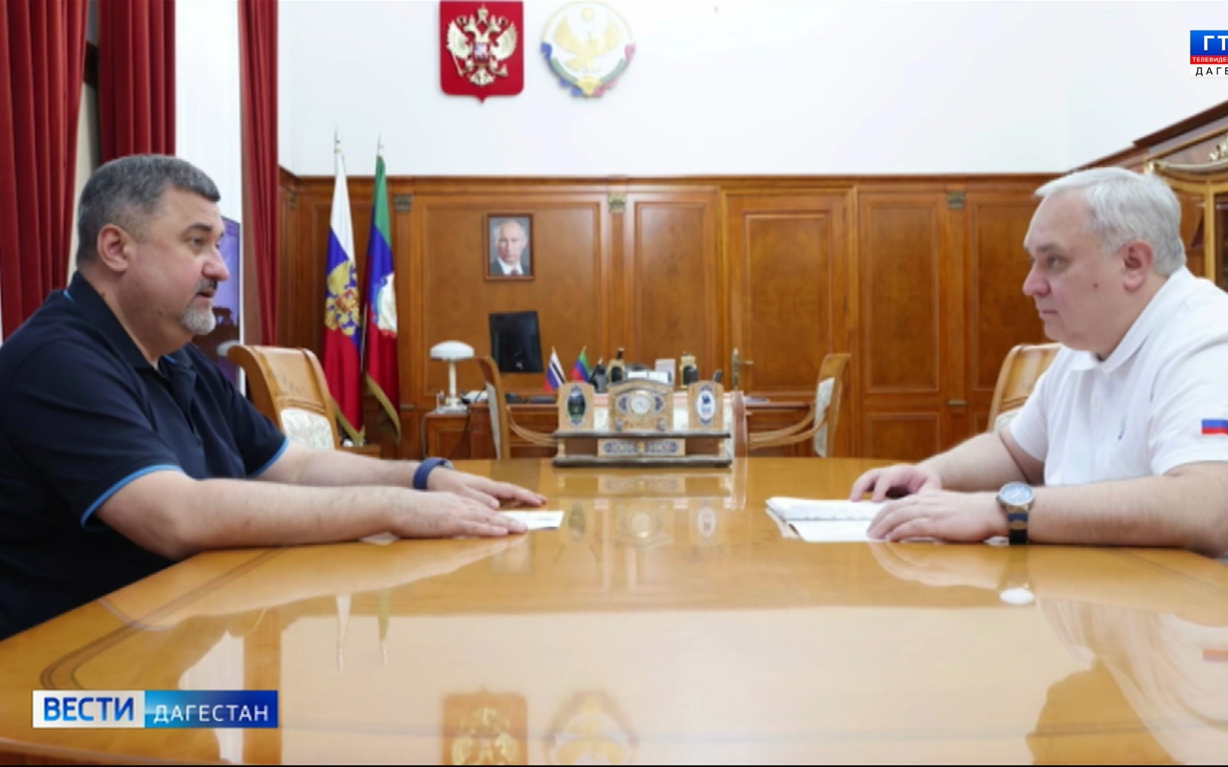 Врио главы Дагестана Фёдор Щукин обсудил дорожные проекты с Александром Лукашуком