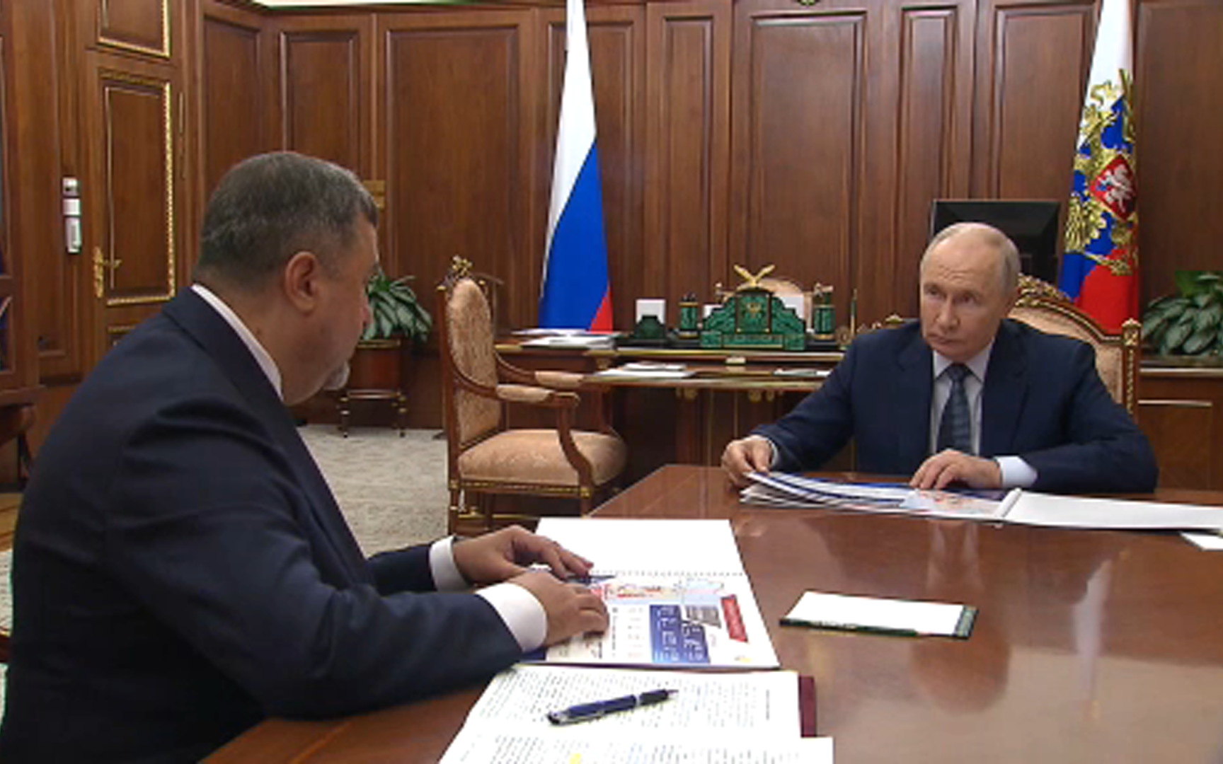 Путин и Щукин обсудили восстановление Дагестана