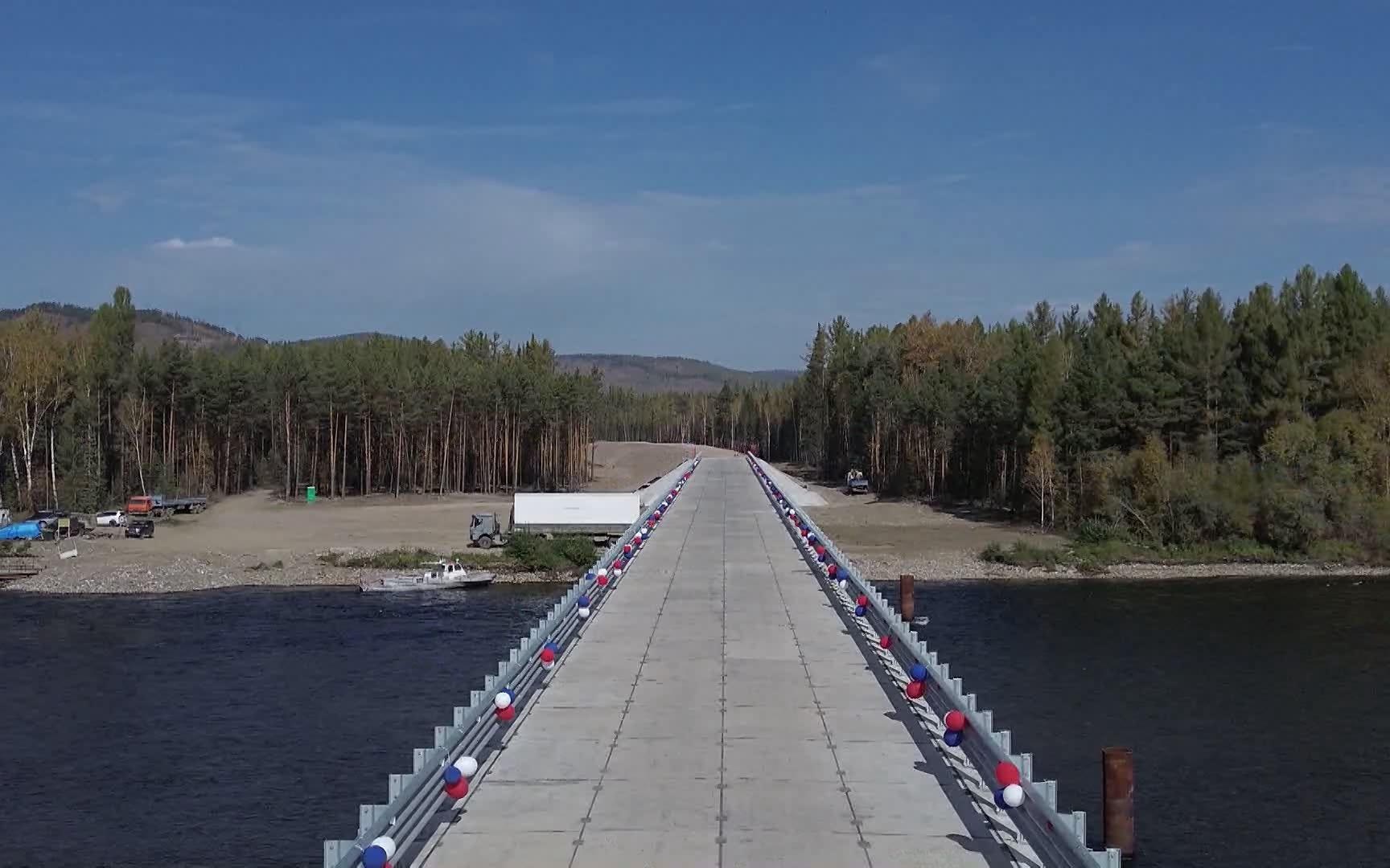 В Туве открыли мост через реку Хамсара