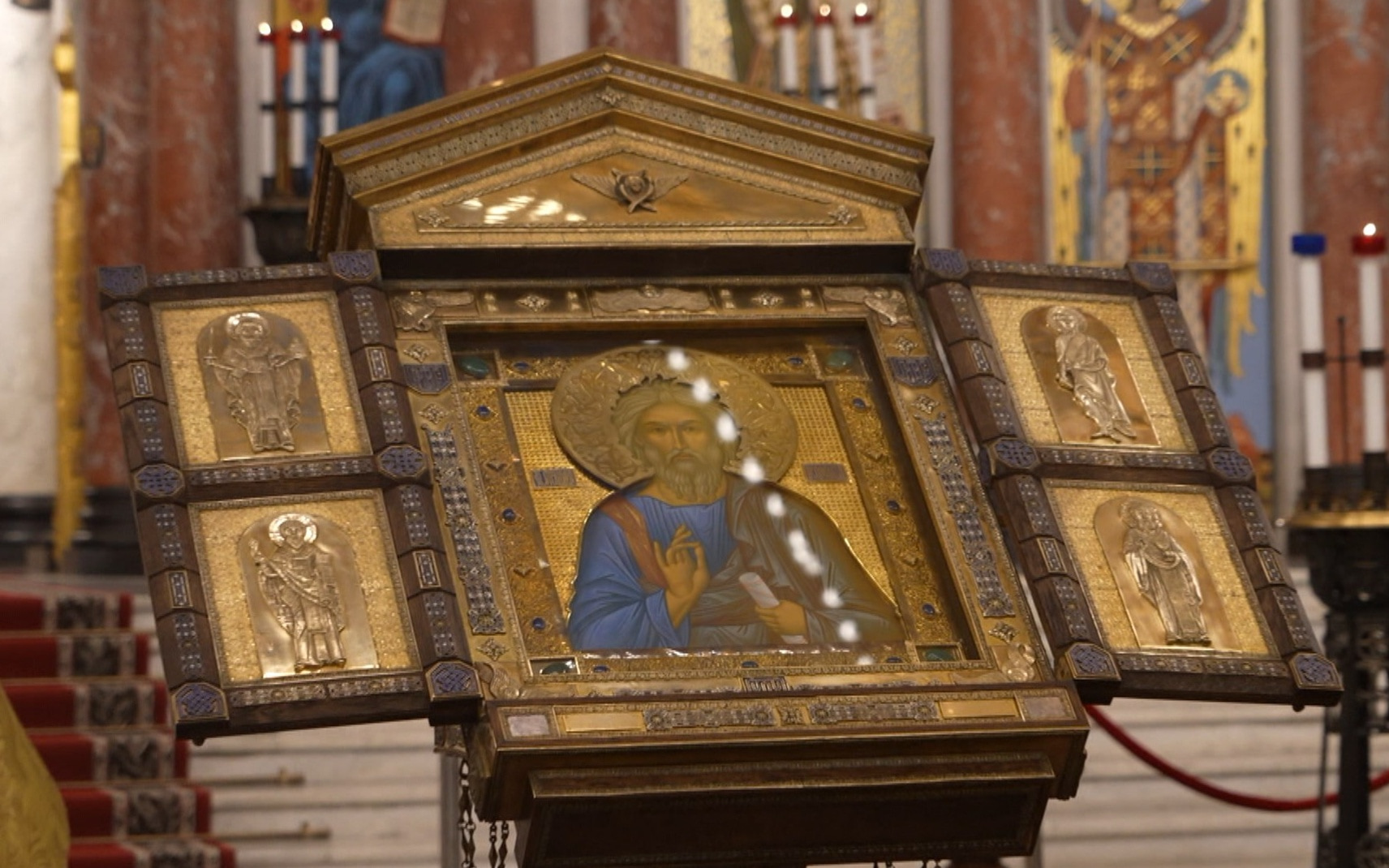 Икона Святого Андрея доставлена в Кронштадт к 330-летию Российского флота