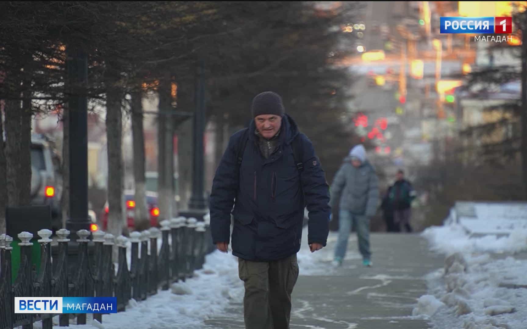 В Магадане сформировался постоянный снежный покров