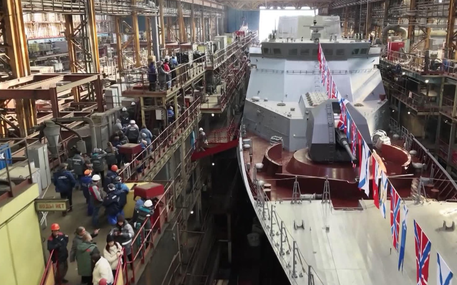 В Комсомольске-на-Амуре спустили на воду корвет "Грозный" для ТОФ