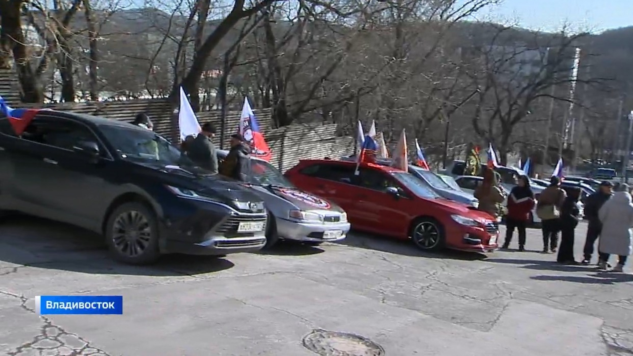 Приморцы приняли участие в автопробеге в честь Дня защитника Отечества