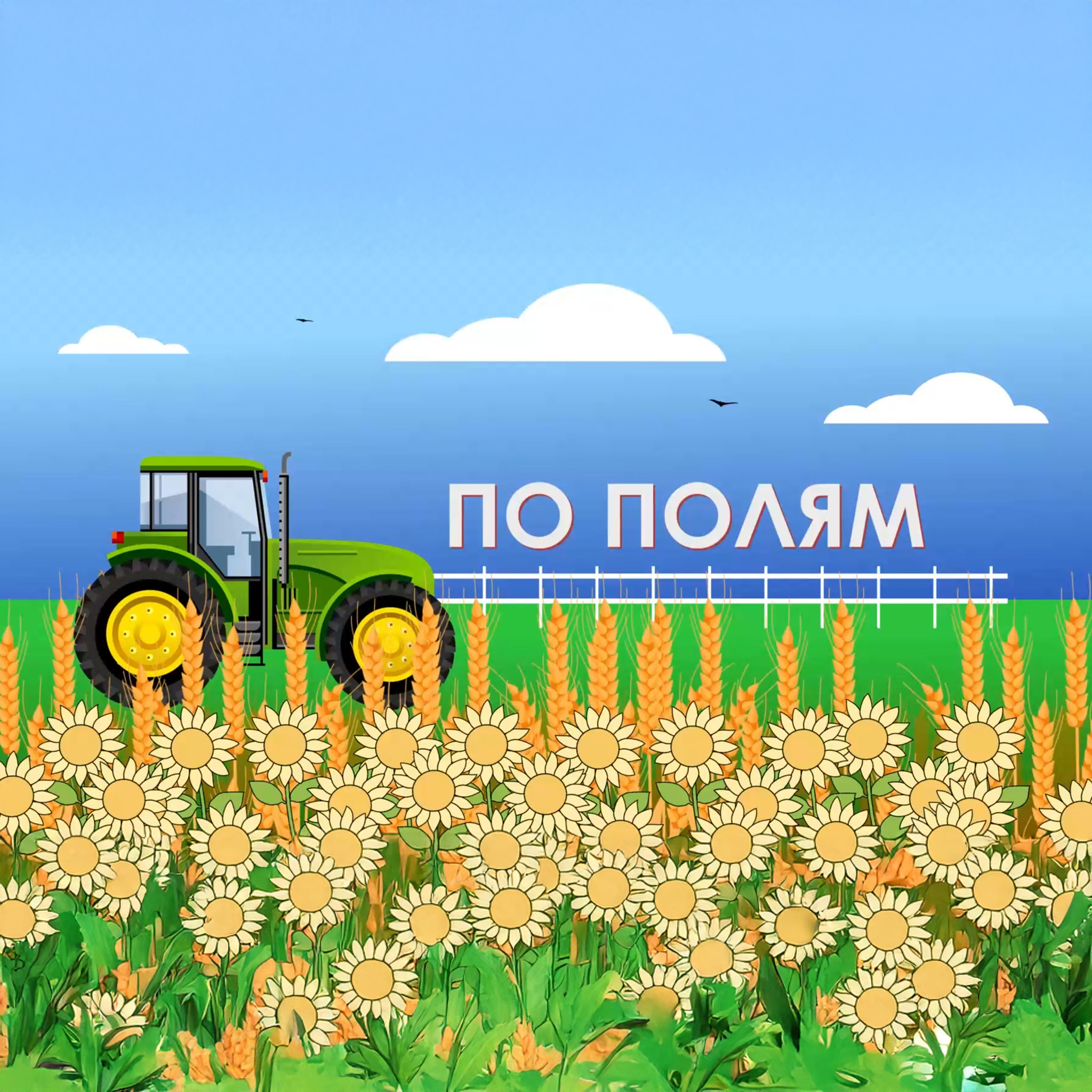 По полям