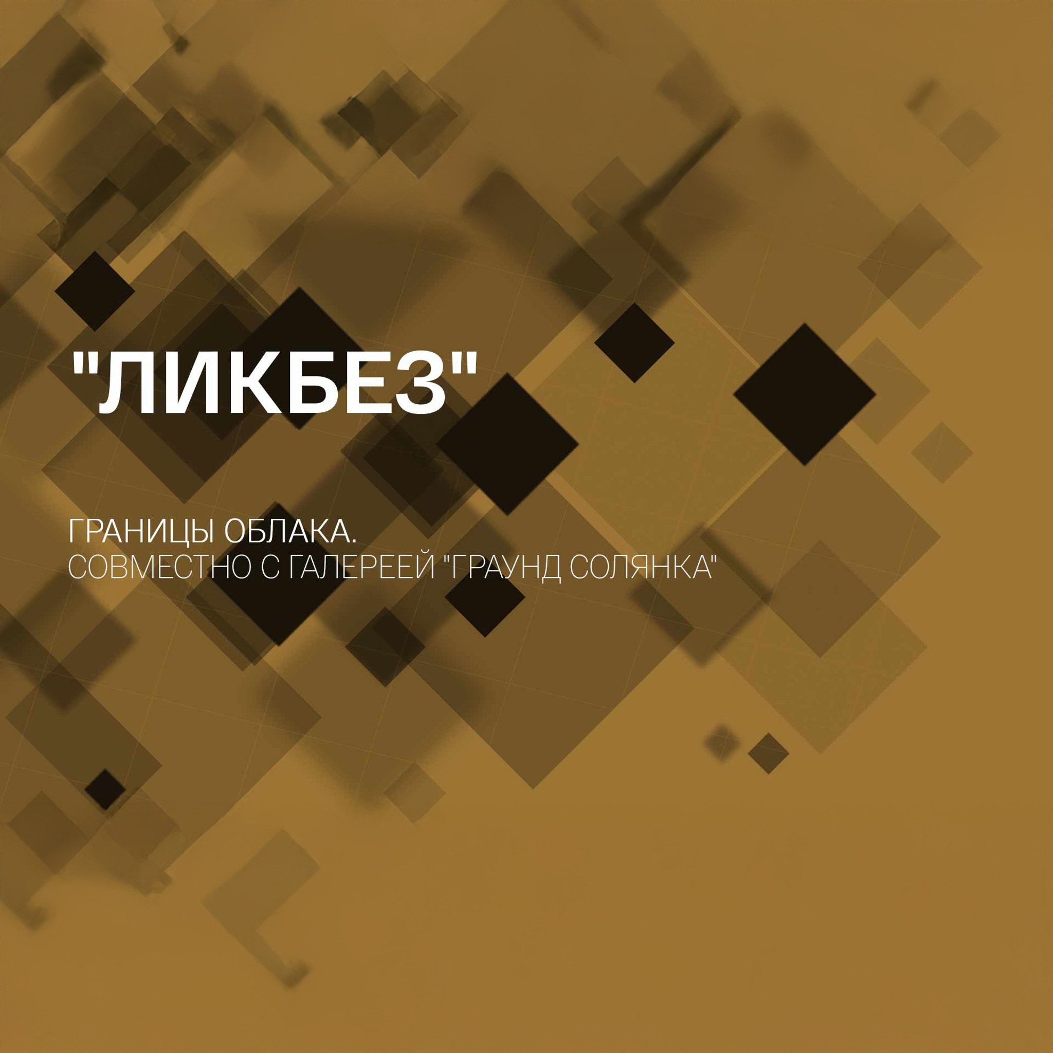 Ликбез. Границы облака. Совместно с галереей "Граунд Солянка"