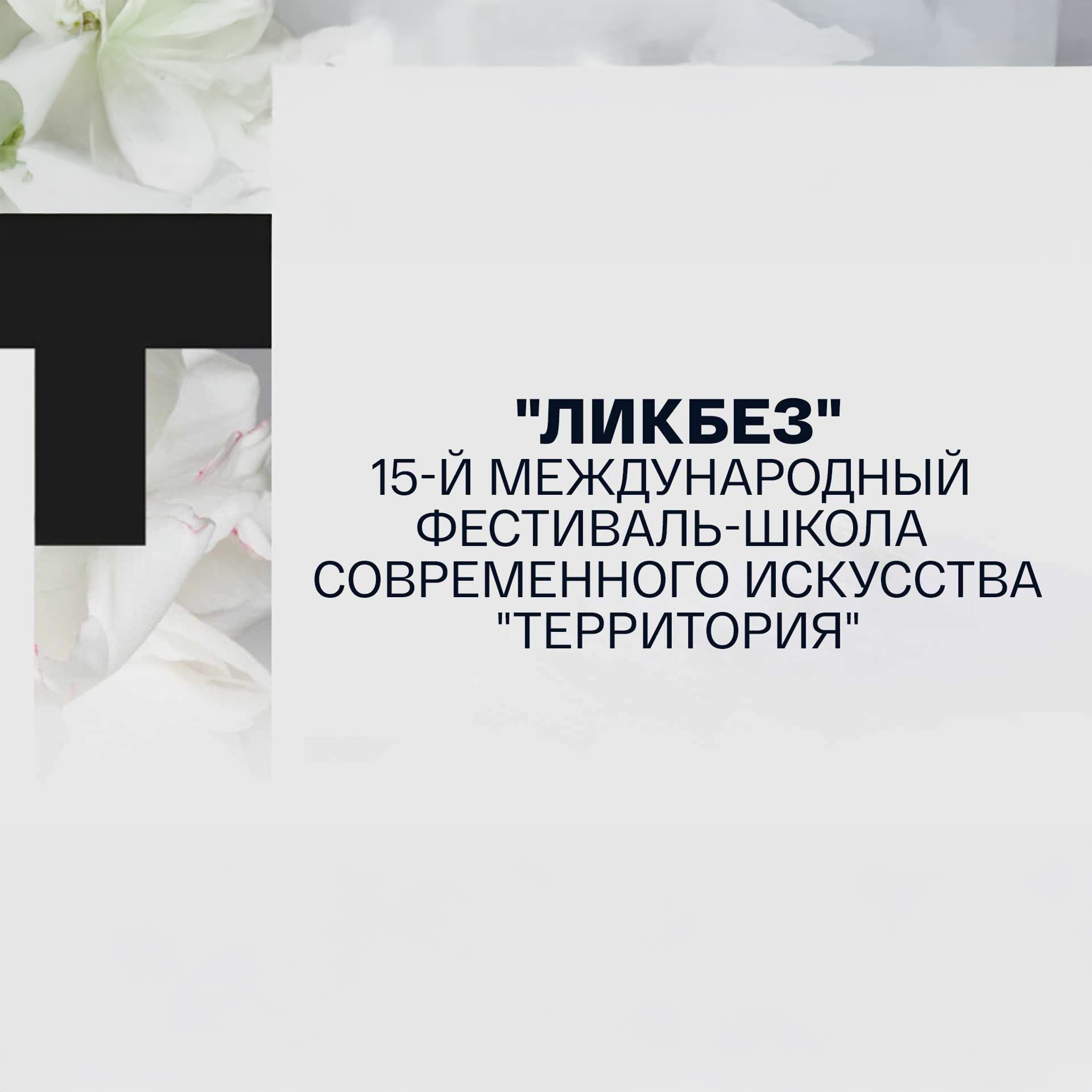 Ликбез. 15-й международный фестиваль-школа современного искусства "Территория"