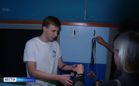 В Красноярск прибыл передвижной музей "Поезд Победы"
