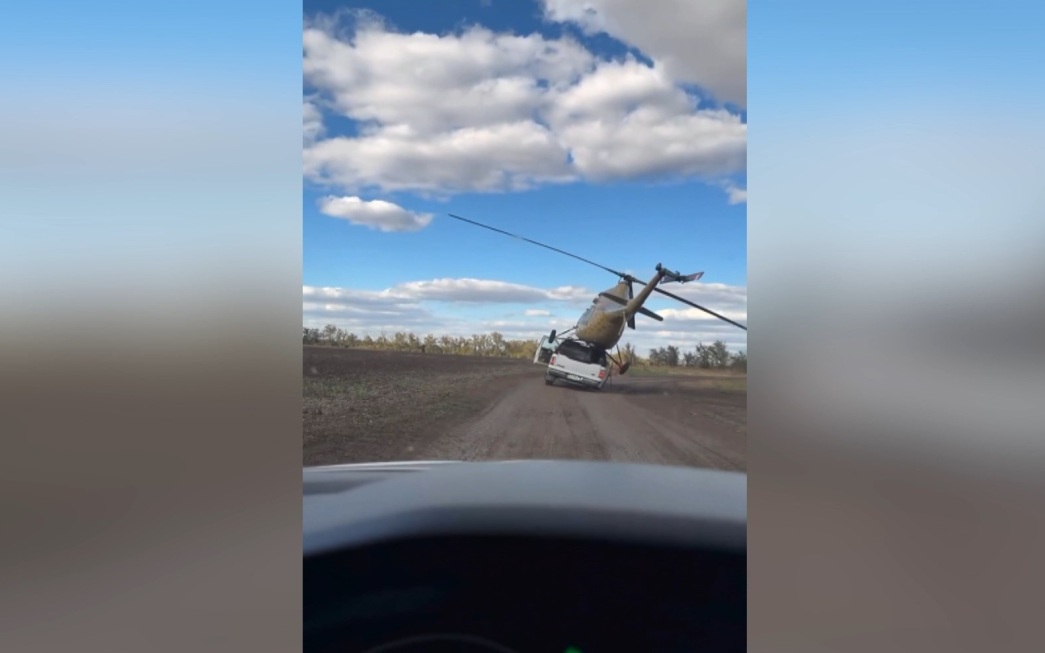 В Ростове-на-Дону провалился трюк с вертолетом на лимузине