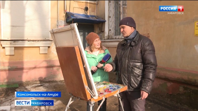 "Они дают интересные эффекты": морозостойкий живописец из Города юности находит вдохновение …в лужах