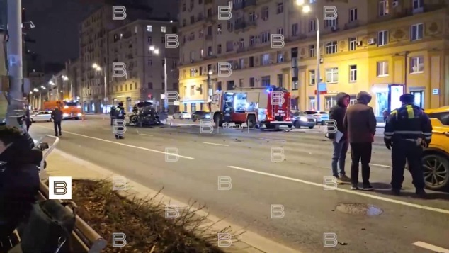 Массовая авария произошла в центре Москвы