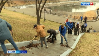 «Град, снег, дождь – но никто не испугался»: участие в субботнике приняли тысячи хабаровчан