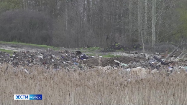 В Курске на проспекте Ленинского комсомола образовалась большая свалка