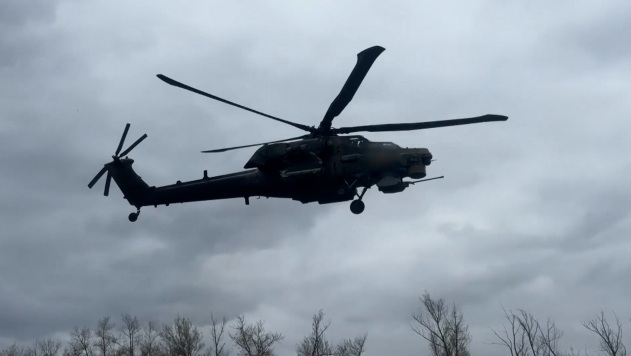В зоне ответственности группировки "Восток" по ВСУ ударили вертолеты Ми-28НМ