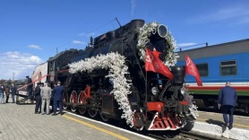 Ретропоезд "Победа" погостил в Благовещенске