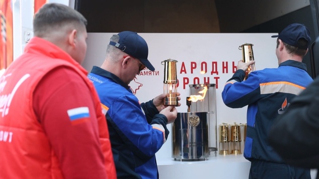 В Белгородскую область доставили священное пламя с Могилы Неизвестного Солдата