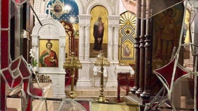 Вандалы разрушили витраж русского православного храма в Женеве