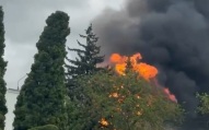 Владимиров опубликовал видео с места взрыва газовоза в Пятигорске