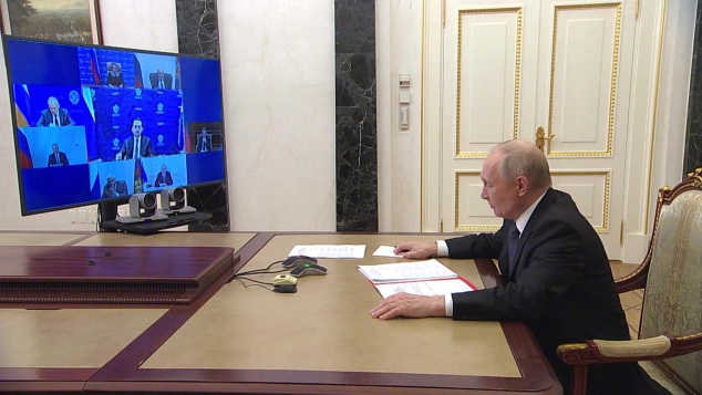Владимир Путин провёл оперативное совещание с участниками Совета безопасности