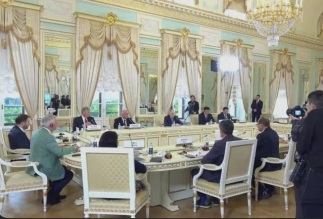 Встреча Владимира Путина с руководителями международных информагентств