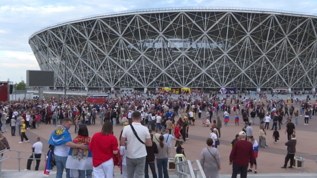 Россия – Буркина-Фасо: какая атмосфера царит на стадионе "Волгоград Арена"