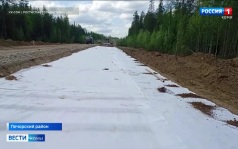 На ключевой трассе, связывающей Коми с Нарьян-Маром, работа идёт с опережением графика