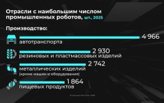 Россия в цифрах. Где развита роботизация промышленности?