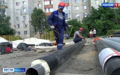 По одной стороне Студенца на месте будущего парка завершают ремонт теплосетей
