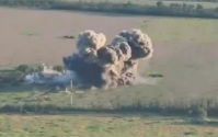 МО РФ опубликовало видео ударов ФАБ-500 по пунктам дислокации ВСУ
