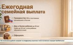 Больше 16 тысяч жителей Прибайкалья воспользовались ежегодной семейной выплатой