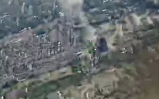 Появилось видео уничтожения пункта управления РЭБ ВСУ в Никополе