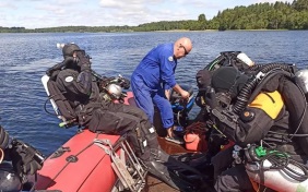 Водолазы из Сочи приняли участие в сборах глубоководной группы МЧС на Валдайском озере