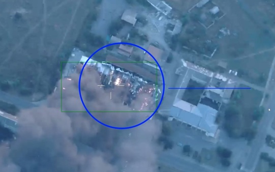 МО РФ показало видео поражения логистического центра ВСУ в николаевской Снигиревке