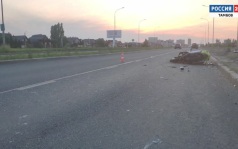 В Тамбове столкнулись мотоцикл и легковушка