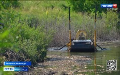 В рамках проекта "Наши реки" в селе Мощеное проводят расчистку реки