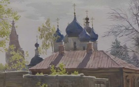 В Сочинском художественном музее открылась выставка акварели Сергея Андрияки "С любовью к Родине"