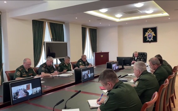 Руководство ГВСУ СК России провело онлайн прием семей военнослужащих из города Мирный