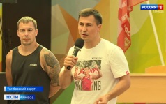 «Лето с легендой»: олимпийский чемпион встретился с детьми в тамбовских лагерях