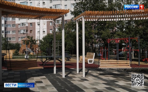 В Белгороде благоустроили двор на улице Щорса, 55а