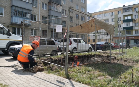 В Белгороде восстанавливают тепловые сети в Заводском переулке