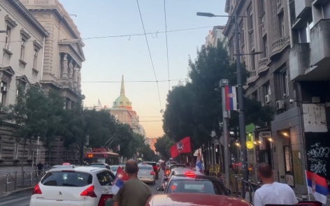 В Белграде прошел автопробег в поддержку России