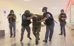 Захват школы и пожар отработали на учениях в гимназии Сочи