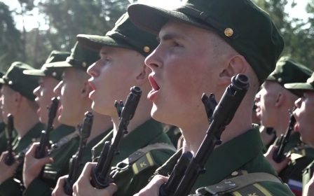 Военную присягу сегодня приняли курсанты-первокурсники Военно-космической академии имени Можайского