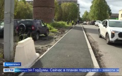 В посёлке Талажского Авиагородка завершилось строительство нового тротуара