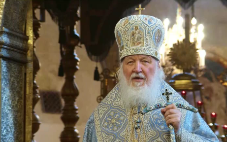 Патриарх Кирилл совершил праздничное богослужение в Успенском соборе Кремля