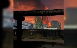 В Киеве после атак сообщают о пожарах на складах и ударе по ТЭЦ-5