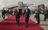 Новые кадры из Бишкека, где торжественно встретили Владимира Путина
