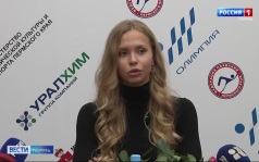 Пермская пловчиха Кира Манохина встретилась с журналистами