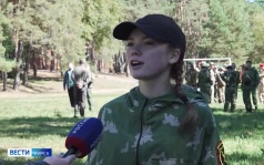 В детском лагере под Курском проходят военно-прикладные соревнования по огневой подготовке
