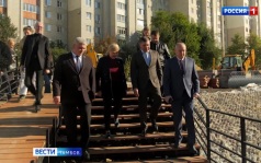 Глава Тамбовской области проверил, как ведут работы на набережной Студенца